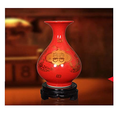 GOLDY&WENDY Chinese Wooden Non-rotating Base Round Household Vase Plant Fishbowl Stone Buddha Statue Display Stand - color: No, size: 3.1'' inside diameter