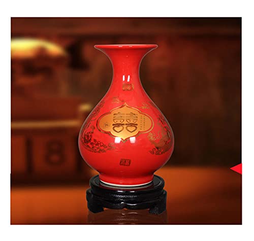 GOLDY&WENDY Chinese Wooden Rotatable Base Round Household Vase Plant Fish Tank Stone Buddha Statue Display Stand - color: Yes, size: 3.1'' inside diameter