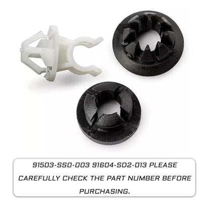 3PCS Hood Prop Rod Clips Car Hood Prop Support Holder for Honda, Car Engine Hood Rod Grommet Stay Clips Compatible with Honda Accord Odyssey Acura TSX Prelude #91503-SS0-003 91604-SD2-013