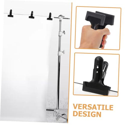 DOITOOL 4pcs Backdrop Clip Heavy Duty Photography Background Fixing Clamps for Securely Holding Various Backgrounds for Studios and Events