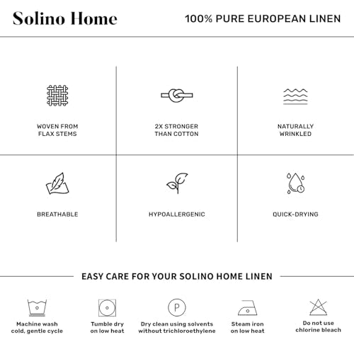 Solino Home Linen Cloth Napkins Set of 4-100% Pure Linen Champagne Beige Dinner Napkins 20 x 20 Inch for Spring, Summer - Athena, Handcrafted and Machine Washable - color: 02: Champagne Beige, size: 20" x 20" (Set of 4)