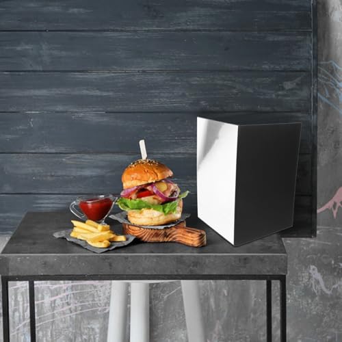 DOITOOL 2pcs Foldable Photography Reflective Boards for Camera Lighting, Portable Black and White Cardboard Diffusers, Photo Reflectors for Product and Culinary Photography, Studio