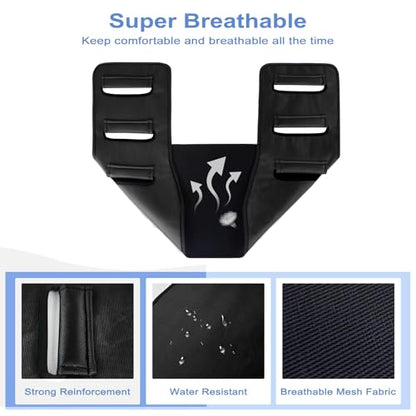 Transfer Belt Transfer Sling - Padded Gait Belt - Heavy Duty Patient Lift, Mobility Standing and Lifting Aid for Disabled, Elderly, Injured - Safely Move from Bed and Wheelchair(Black) - color: Black 2