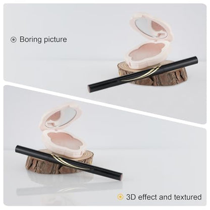 Meking Product Photography Backdrops Dual- Sided Matte and Reflective White Photo Background for Food, Makeup, Jewelry and Other Small Product, 2Pcs 15.7x11.8in Photo Backdrop Boards with 2Pcs Bracket