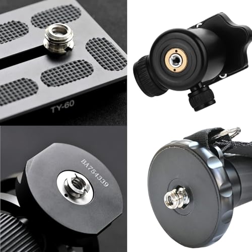 Standard Metal Male Convertor Threaded Screw Adapter Spigot Stud for Studio Light Stand, Hotshoe/Coldshoe Adapter, Ball Head, Wireless Flash Receiver, Trigger (20 PCS Camera Screws Mount Set) - style: 20 PCS Camera Screws Mount Set