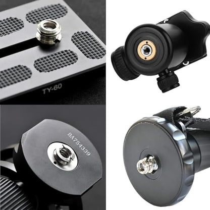 Standard Metal Male Convertor Threaded Screw Adapter Spigot Stud for Studio Light Stand, Hotshoe/Coldshoe Adapter, Ball Head, Wireless Flash Receiver, Trigger (20 PCS Camera Screws Mount Set) - style: 20 PCS Camera Screws Mount Set