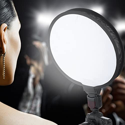 Softbox Diffuser, Portable Foldable Round Soft Box Camera Flash Light Diffuser for Photo Studio Photography