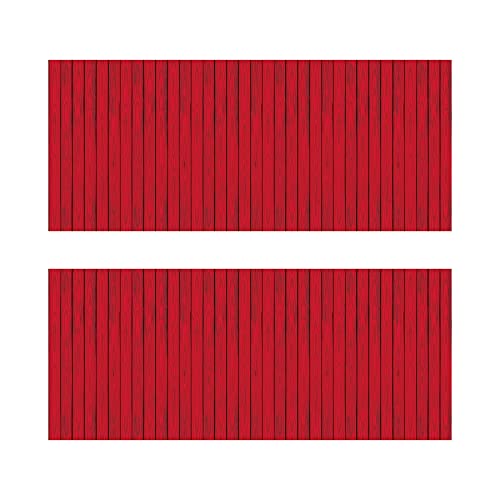 Beistle Red Barn Siding Wall Backdrops, 4’ x 30’, 2 Pack - Rustic Western Backdrop, Photo Backdrop, Farm Barnyard Background, Weathered Barn Decor, Easy to Adhere Wall Covering, Photography Background - style: Red Barn Siding - 2 Piece