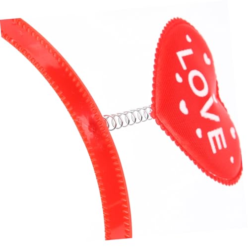 4pcs Valentine Heart Headbands Spring Design Party Hair Accessories for Women and Love Cupid Headwear for Wedding Anniversary Birthday Photo Props