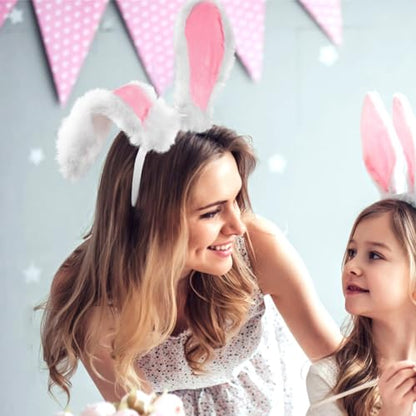 Plush Bunny Ears Headband for Easter Accessory for Girls Cute Cosplay Prop for Parties and Festivals for Easter Celebrations