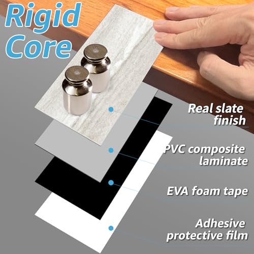Art3d 102-Piece Faux Stone Peel and Stick Backsplash Tile, Waterproof Thick PVC Stick On Subway Wall Tile for Kitchen Bathroom Laundry Room Fireplace - 3" x 6" Biege Marble - color: Biege Marble