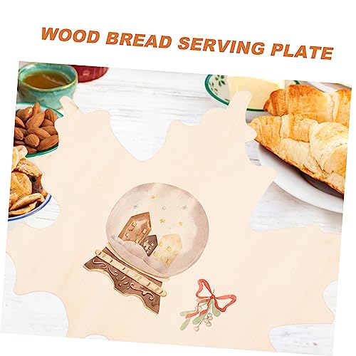 Veemoon 6pcs Mini Cutting Board Maple Leaf Shape Blank Boards for Thanksgiving Christmas Decor for Photography Props Fruit Serving Platters Unfinished Crafting Tray