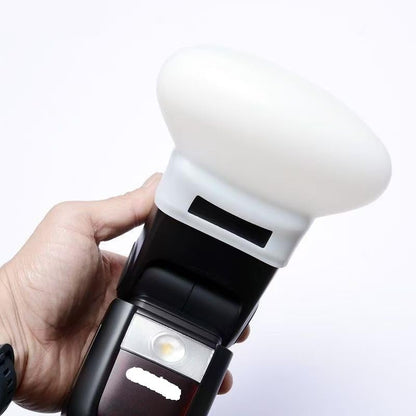 Silicone Collapsible Diffusion Dome, Softbox Diffuser Soft Light Ball for Godox V480 TT520 TT685 V850 V860, AD200 YN560 YN565 YN568 YN590 YN685 YN730 YN600EX TT560II Rectangle Head Flash
