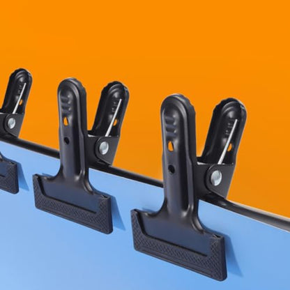 Gadpiparty 4pcs Heavy Duty Photography Backdrop Clips Metal Clamps Black for Studio Background Support and Professional Photo Setup