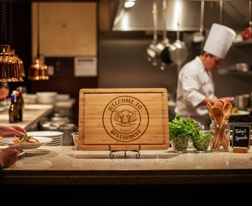Custom Cutting Board with Logo,Image and Text | Personalized Engraved Bamboo Charcuterie Boards,Ideal Gift for Realtors and Closing Gifts,Real Estate Agent Gifts to Clients,Personalized Kitchen Gifts