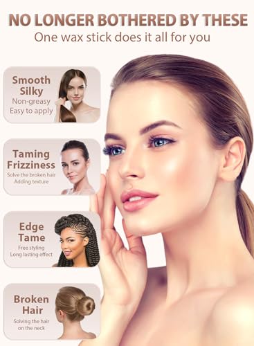 AnWoor Hair Wax Stick for Flyaways - Hair Bun Maker and Smoothing Pomade for Kids, Women and Girls - 1 PCS