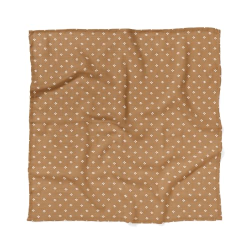 Mini Wander Swaddles for Newborns Muslin Swaddle Blankets - Breathable Soft Gender Neutral Receiving Blanket Baby Essentials | 47 x 47 Cotton - Boho Squares (Coconut) - color: Boho Squares (Coconut)