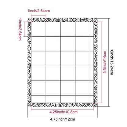 3PCS 4.75x6inch Mini Stick and Stamp Mat, Low Stcik Mat Multi-Use Low Tack Mat；for DIY Projects Paper Card Scrapbooking To Hold Project In Placeholding your stencil in place while ink blending.