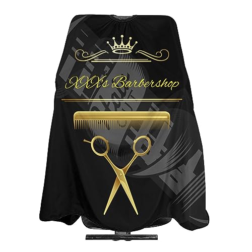 Custom Barber Cape, Personalized Haircut Salon Cape for Men - color: Barber-salon 4