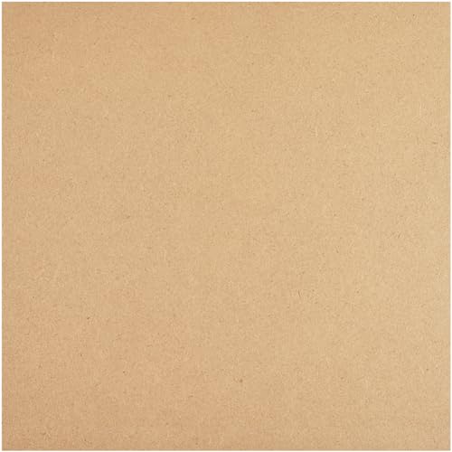 CRASPIRE MDF Wood Boards for Crafts 10x10in Square Wooden MDF Board Sheet Medium Density Fiberboard Chipboard Panels for Clay Drying Board Photo Frame Painting Accessories