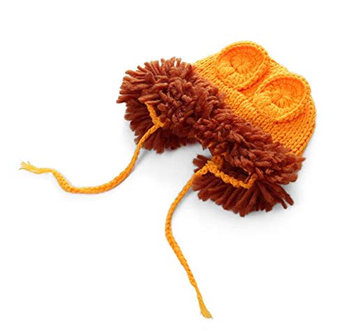 Matissa Newborn Baby Girl/Boy Crochet Knit Costume Photography Prop Hats Outfits - color: Baby Lion