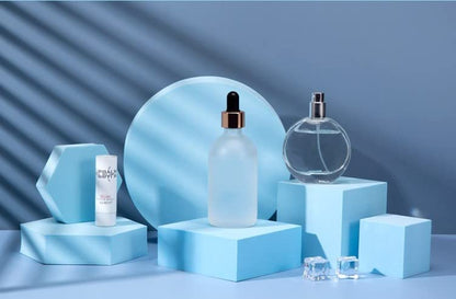 8 in 1 Foam Photography Prop Set for Product Display, Accessories, Jewellery, Cosmetics, Model, Perfumein and Trinkets on Perfect of Showing (Blue) - color: Blue