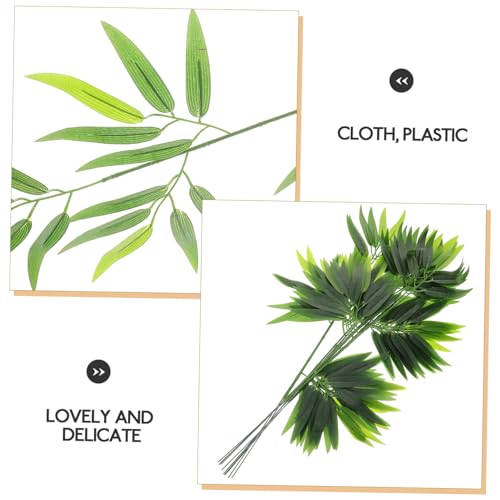 10pcs Bamboo Leaf Decor for Sushi Serving Plate Japanese Food Decoration for Sashimi Display Elegant and Practical Sushi Tray Leaf Embellishments
