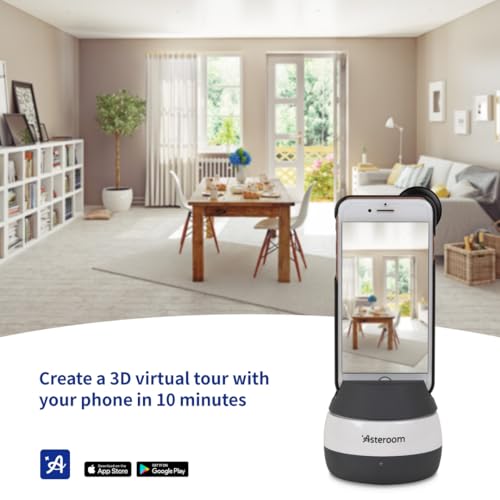 360 Camera 3D Virtual Tour Real Estate Kit - Gear Includes: Tripod, Digital Camera Rotator, Fisheye Cam Lens (Asteroom Phone Case Not Included, Purchased Separately on Amazon)