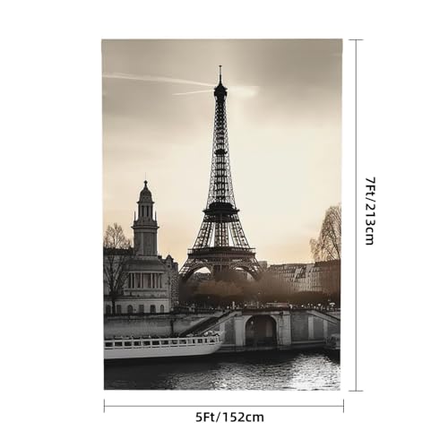 Travel Paris Backdrop Background for Photography 5x7ft Photobooth Professional Photo Backdrop Curtains Video Photography Studio Photo Backgrounds Banner Booth Background Screen Parties - color: Travel Paris