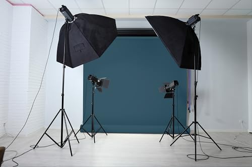 Denny Manufacturing - Seamless Paper Backdrop for Photography, Blue Seamless Paper Roll - Cobalt Blue (53 in x 36 ft) Includes Free Roll Black Gaffer Tape (2 in x 13 ft) - color: Cobalt Blue, size: 53 in x 36 ft