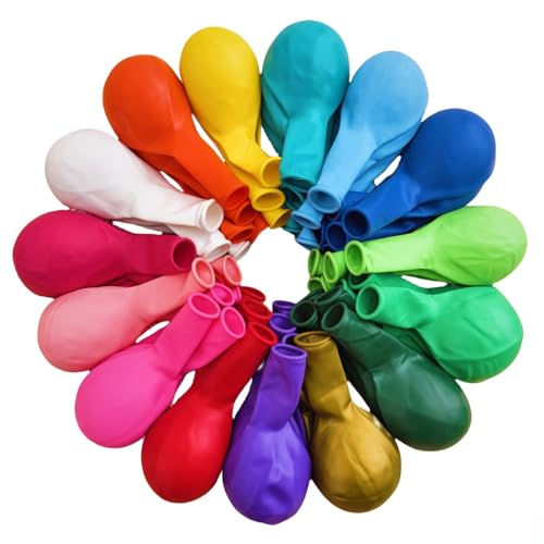 300 Pcs 12 Inch Balloons 15 Kinds Colors Latex Colorful Party Balloon Bulk for Various Party Events Decorations - color: Assorted Colors, size: 12 inch