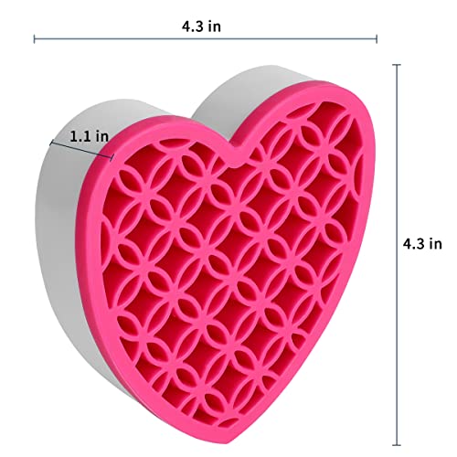 Silicone Makeup Brush Holder, Cosmetic Organizer, Pen Holder for Desk, Pencil Case, Sewing Tool, Beauty Tool, Brushes, Scissors, Toothbrush Holders (Pink) - color: Pink