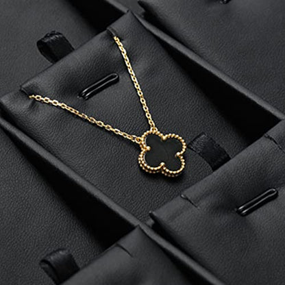 Black PU Leather Jewelry Display Tray 24 Grids Pendant Earrings Necklace Organizer Display Showcase Jewelry Storage Tray - style: Necklace Tray