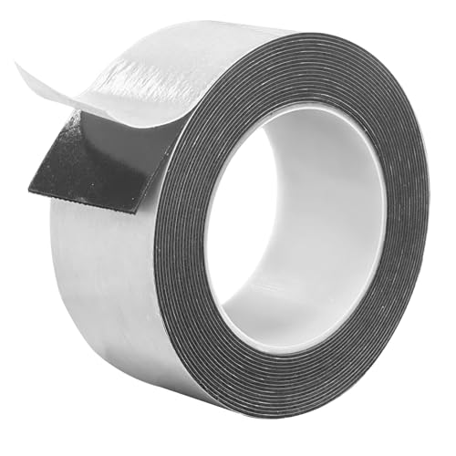 Hasaky Damage Free Removable Wall Tape 18ft, Heavy Duty Double Sided Tape Black, Picture Hanging Strips Replacement, Mounting Tape Adhesive Strips for Poster Carpet Rug Art Craft Scrapbook - size: 2in X 20ft X 1roll