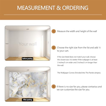 Abstract Marble Wallpaper Gold Art Textured Wall Mural Office Living Room（Not Peel and Stick） - color: Cybh-927, size: 91" x 60"