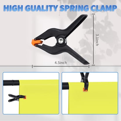 Backdrop Stand, 8.5x10ft(2.6x3m) Photo Studio Adjustable Background Stand Support Kit with 5 Crossbars, 6 Backdrop Clamps and and Carrying Bag for for Photo Video Shooting, Parties, Wedding - size: 8.5x10ft Backdrop Stand