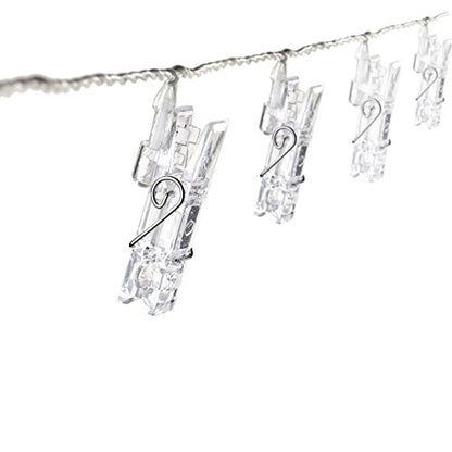 Charmed Battery Operated Fairy String Lights LED Photos Clips Lights in Warm White (40 LED) - size: 40 LED