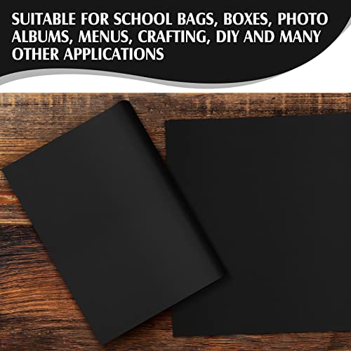 PerKoop Book Cloth for Book Binding 40 x 16 Inch Fabric Surface Paper Backed Bookcover Archival European Durable Strong Bookbinding Supplies Cover Books Album Scrapbooking (Black, Suede Fabric) - color: Black