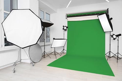 Denny Manufacturing - Seamless Paper Backdrop for Photography, Green Screen Seamless Paper Roll - Green Screen (53 in x 36 ft) Includes Free Roll Black Gaffer Tape (2 in x 13 ft) - color: Green Screen, size: 53 in x 36 ft
