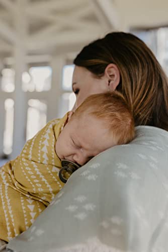 Mini Wander Swaddles for Newborns Muslin Swaddle Blankets - Breathable Soft Gender Neutral Receiving Blanket Baby Essentials | 47 x 47 Cotton - (Terrain (Citrus) - color: Terrain (Citrus)