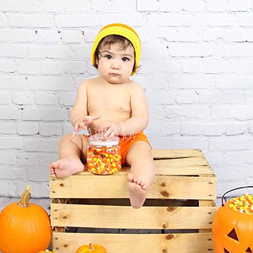Allenjoy Fabric 5x7FT White Brick Wall with Wooden Floor Photography Backdrop Photo Background Prop for Newborn Baby Photoshoot Photographer - size: 5 X 7 Ft