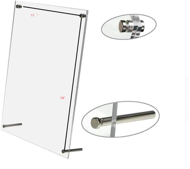 homingyo 11X14 Desktop Photo Frame, Acrylic, Free Standing Display