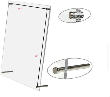homingyo 11X14 Desktop Photo Frame, Acrylic, Free Standing Display