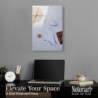 Beach Day Flat Lay Acrylic Print Fashion Photography by Notoriart, Ready to Hang, 16 x 24 - size: 24"L x 16"W