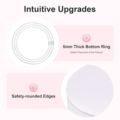 3PCS Round PVC Pedestal Stands, White Dessert Table Display Pillars, Wedding Party Art Decor Display Column for Patios, Corridors and Entrances (23.6-35.4in Round) - size: 23.6-35.4in Round