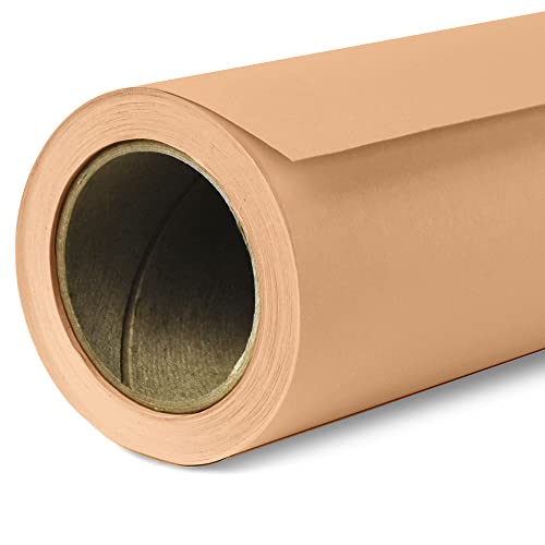 Savage Seamless Paper Photography Backdrop - Color #79 Almond, Size 26 Inches Wide x 36 Feet Long, Backdrop for Tabletop Product Photography and Crafting - Made in USA - color: Almond, size: 26 in x 36 ft