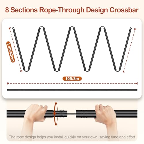 Backdrop Stand 10x7ft(WxH), Photo Studio Adjustable Background Stand Support System Kit with 8 Crossbars, 8 Clamps and Carrying Bag for Parties, Wedding, Photography, Decoration - size: 7x10ft