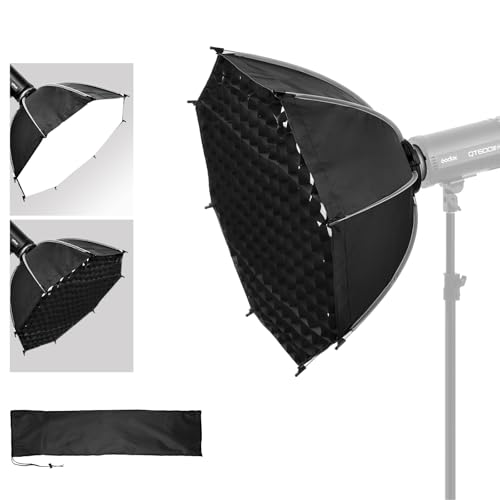 35.4"/90cm Bowens Mount Softbox - Professional Photography Soft Box with Honeycomb Grid, Light Diffusers, Carrying Bag for 120D 600D 300X RC 120D/120B RC 220B MS60B MS60C MS150B S101-300W/400W Pro - size: 35.4"/90cm Softbox