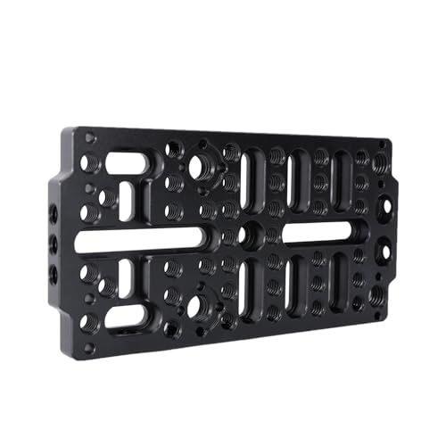 NICEYRIG Universal Cheese Plate Cinema Camera Mounting Cheeseplate Applicable for Sony FX3/FX30, BMPCC 6K Pro, URSA Mini, DSLR Cage Rig [Version 3] - 578