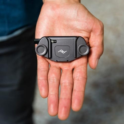 Peak Design Capture Camera Clip V3, Black with Plate, Holds DSLR, Compact and Point and Shoot Bodies, Secure, Stable and Accessible, Attaches to Straps and Belts, Quick Release, 200 lb Capacity - color: Black